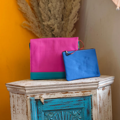 Recycled Leather Messenger Bag - JayKayBoutiqueOnline