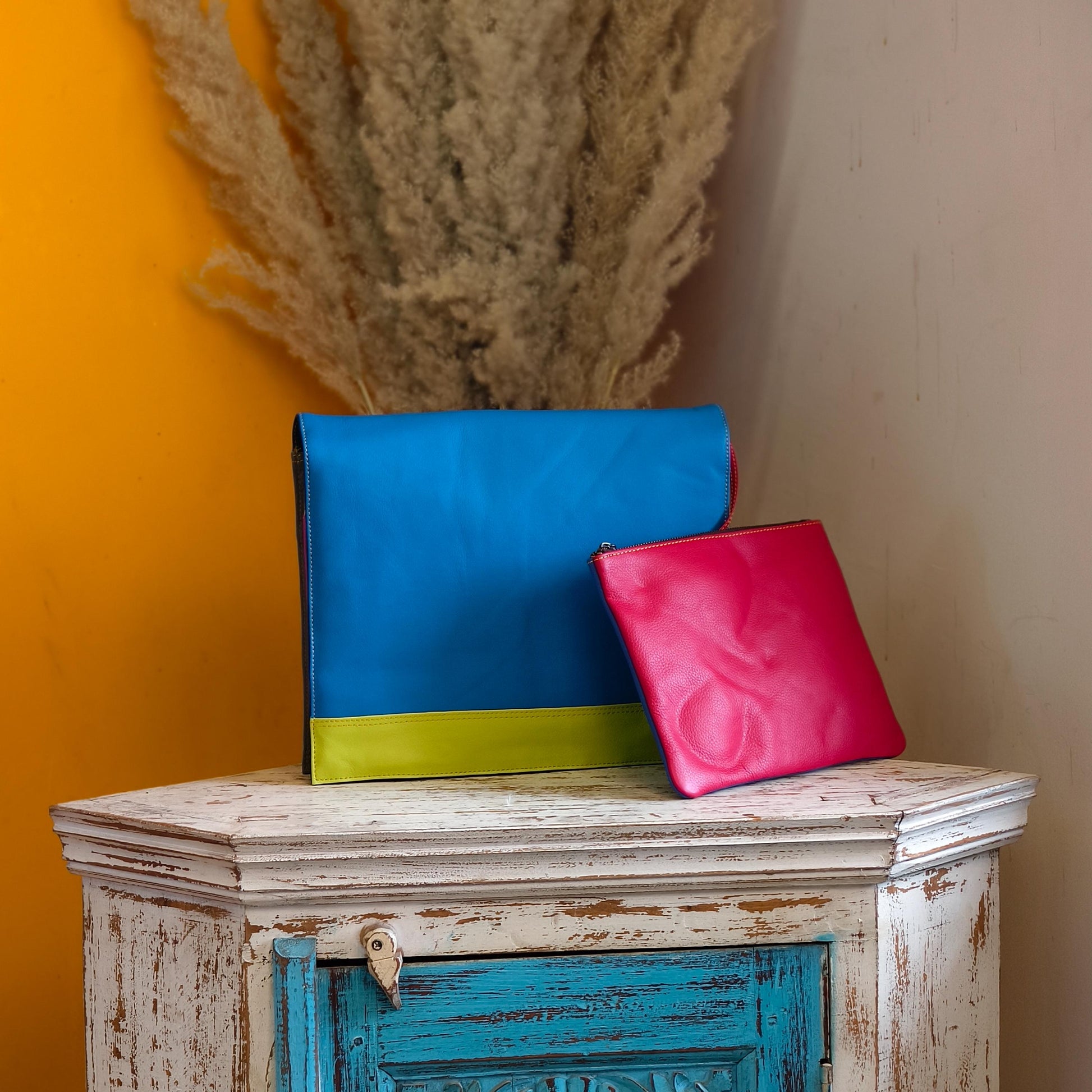 Recycled Leather Messenger Bag - JayKayBoutiqueOnline