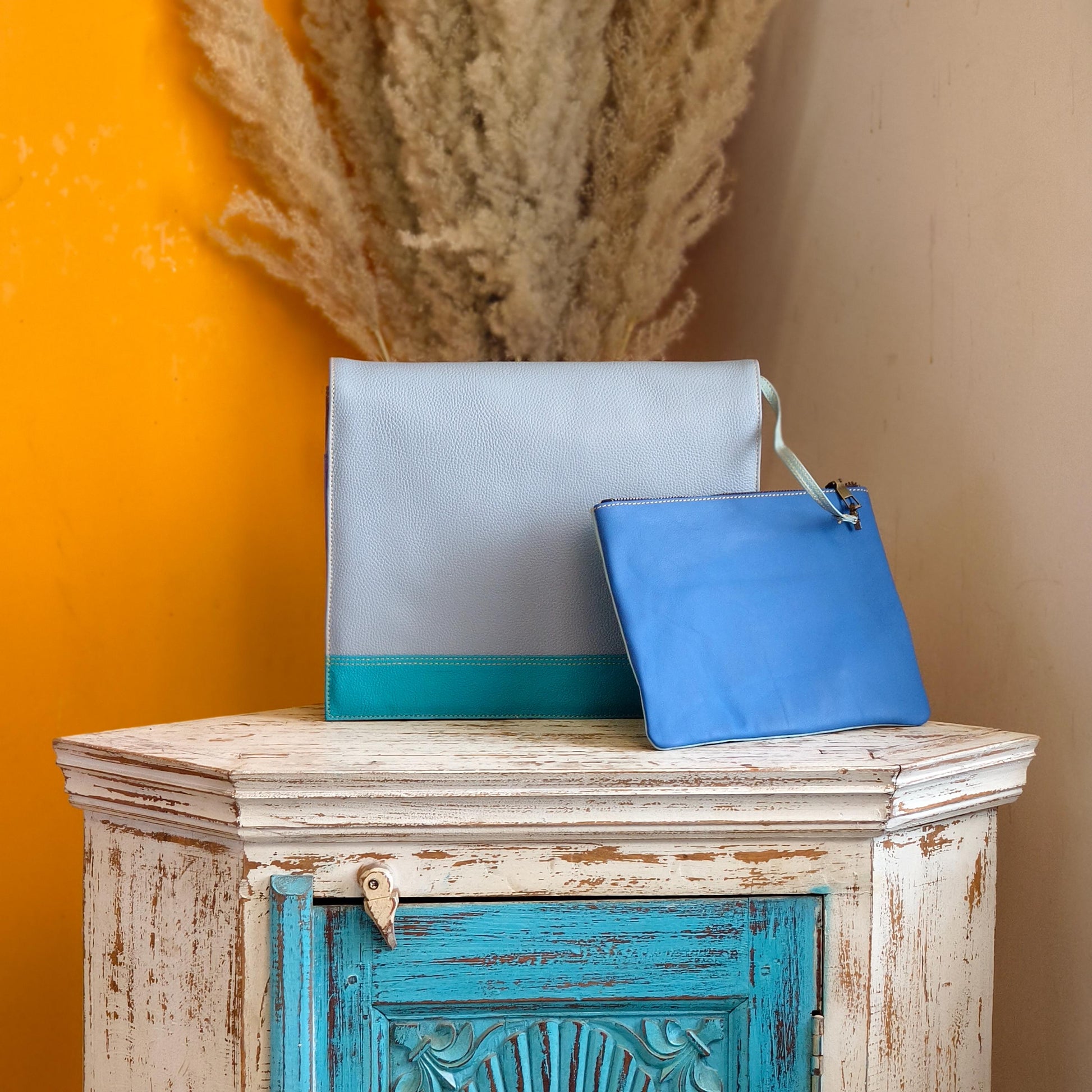Recycled Leather Messenger Bag - JayKayBoutiqueOnline