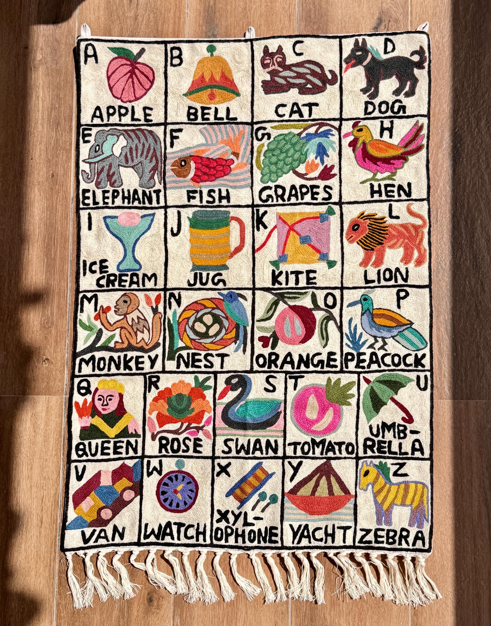 Handmade Alphabet Tapestry for Babies and kids - JayKayBoutiqueOnline