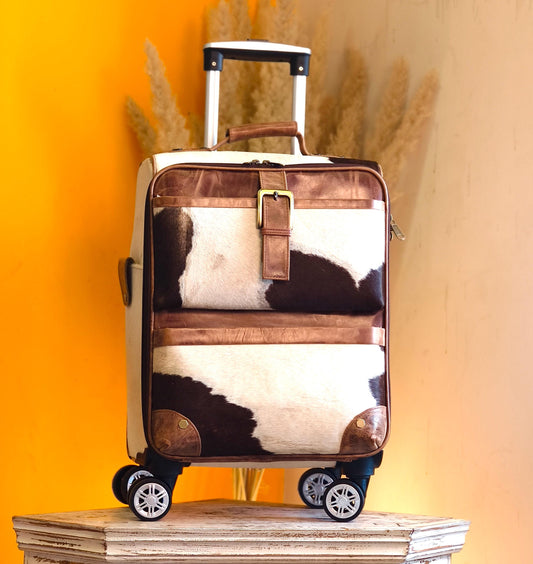 Handmade Leather Suitcase - JayKayBoutiqueOnline
