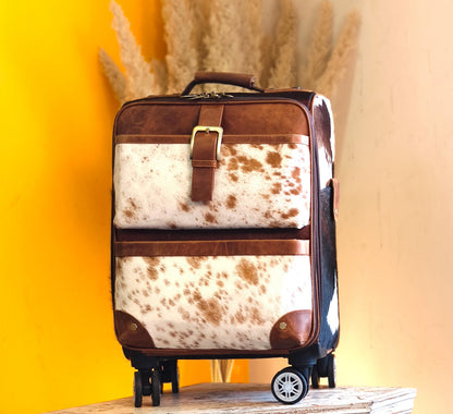 Handmade Leather Suitcase - JayKayBoutiqueOnline