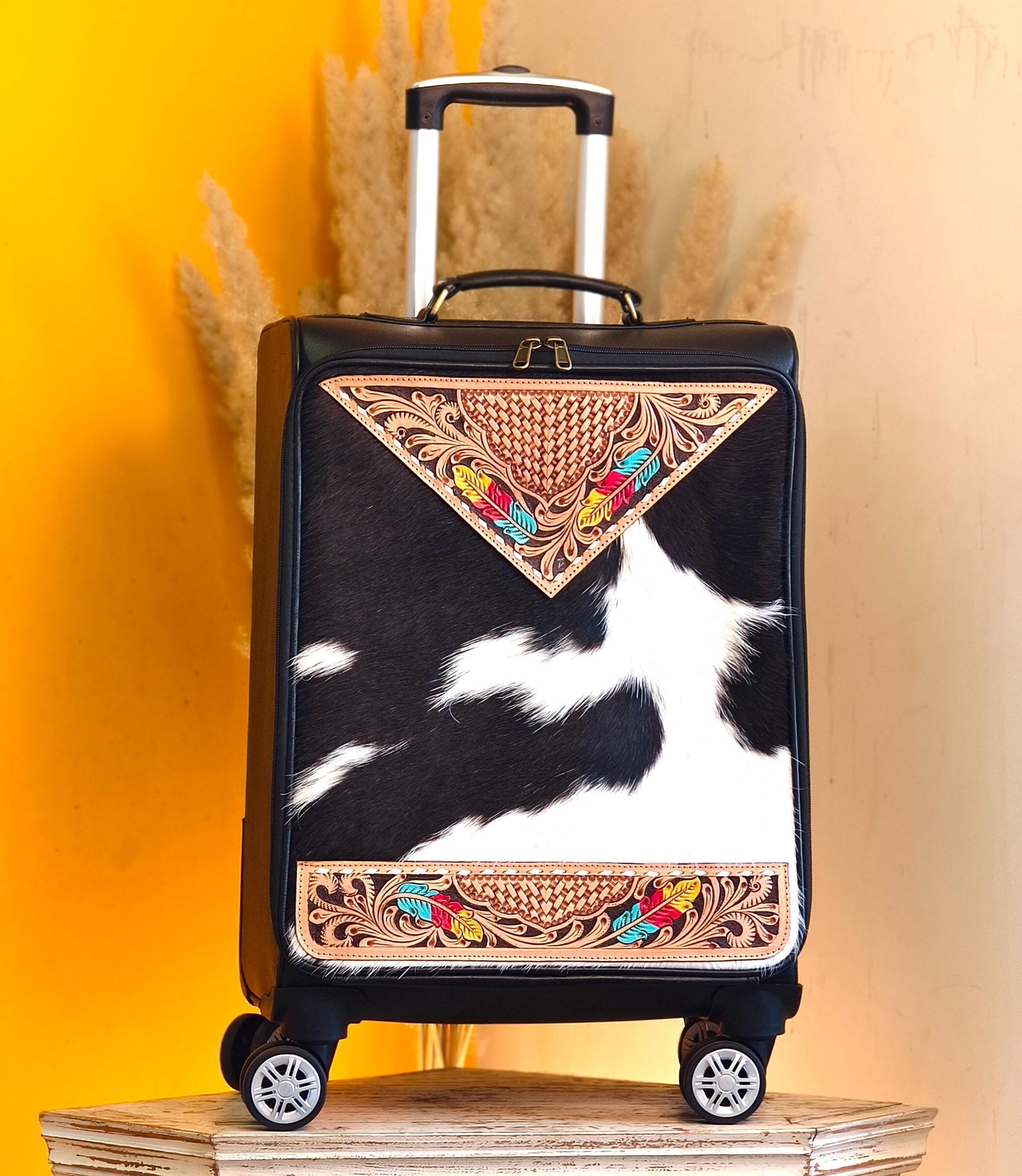 Handmade Leather Suitcase - JayKayBoutiqueOnline