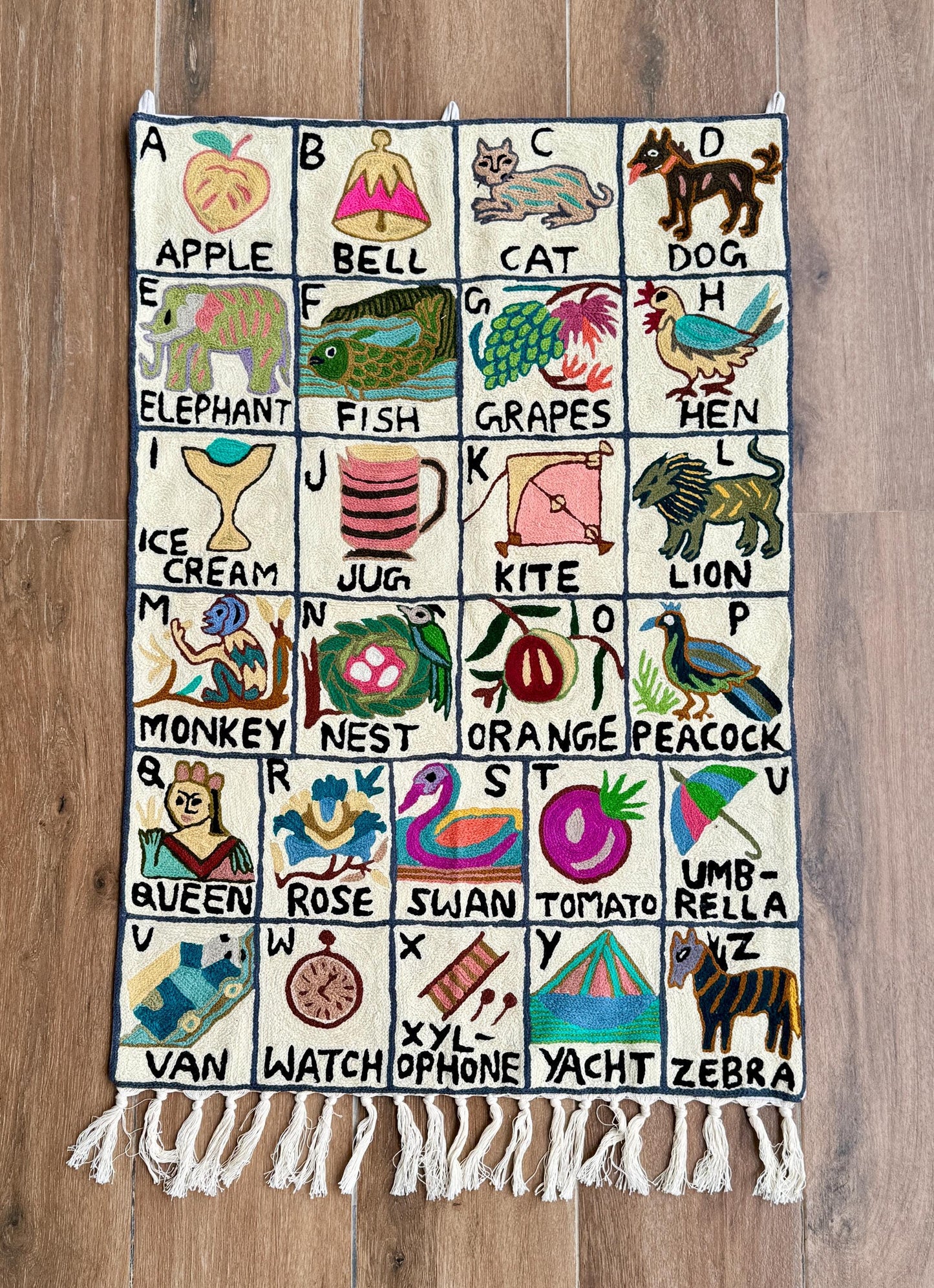 Handmade Alphabet Tapestry for Babies and kids - JayKayBoutiqueOnline