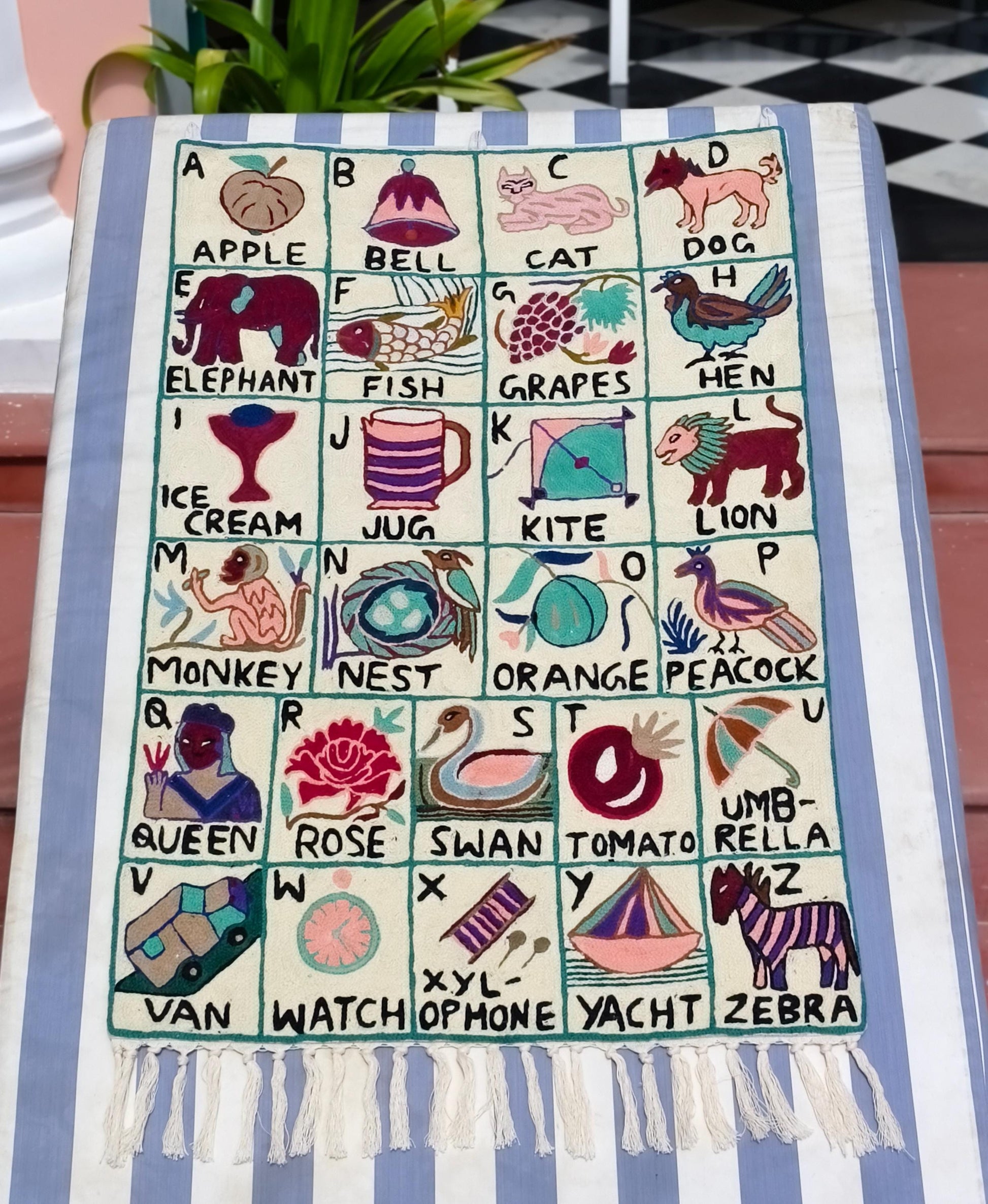 Handmade Alphabet Tapestry for Babies and kids - JayKayBoutiqueOnline