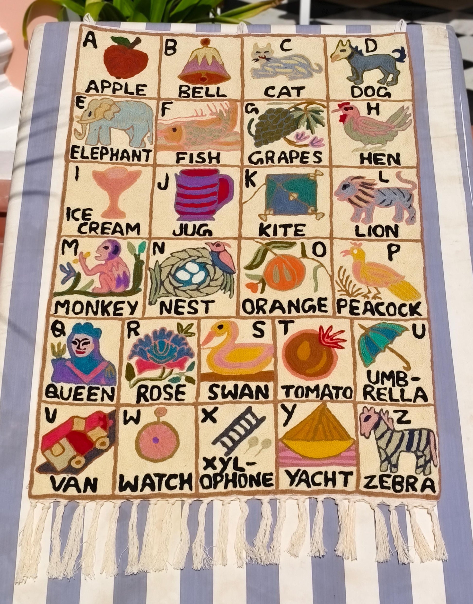 Handmade Alphabet Tapestry for Babies and kids - JayKayBoutiqueOnline