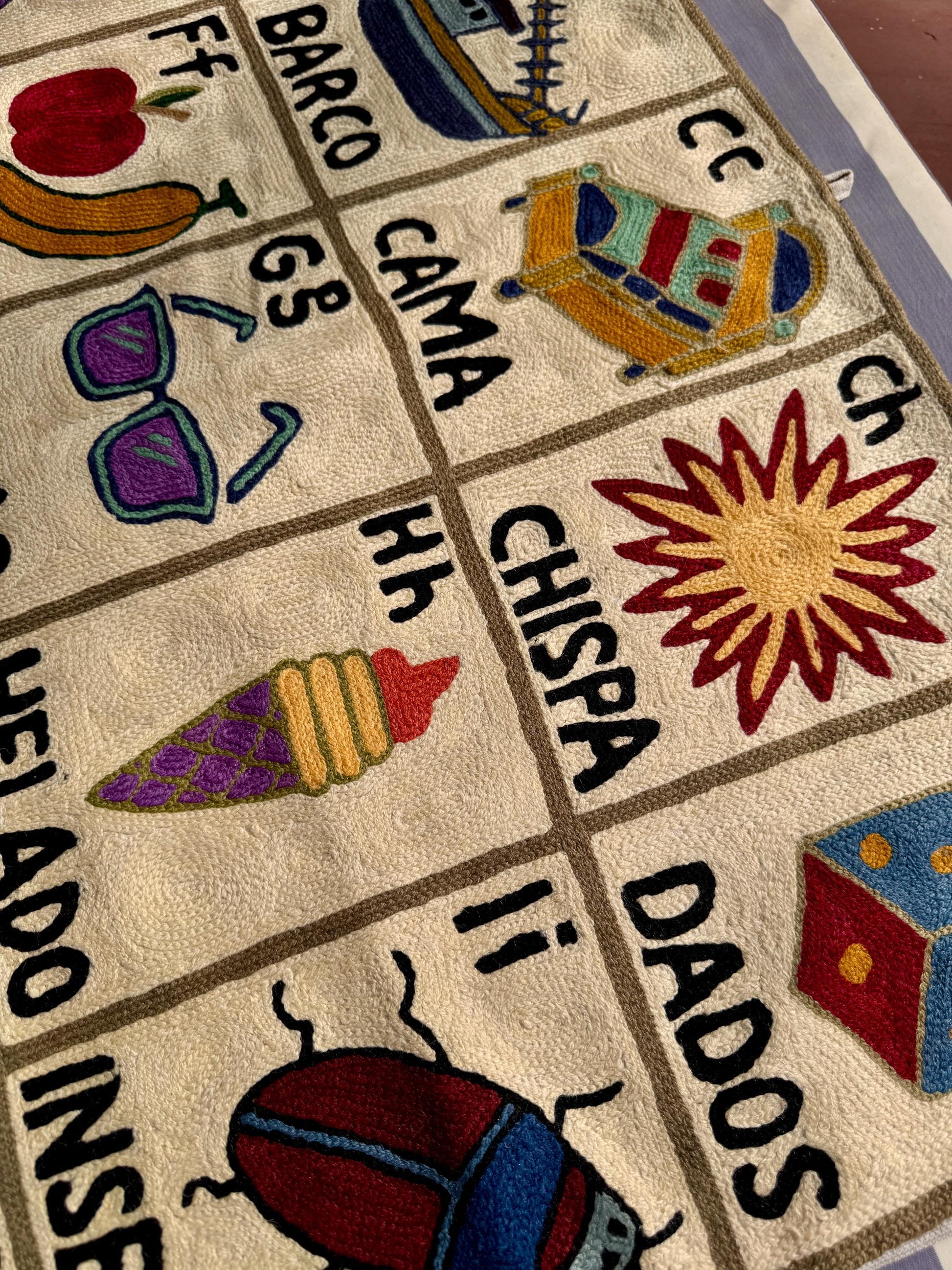 Handmade Portuguese Alphabet Tapestry for Babies and Kids - JayKayBoutiqueOnline