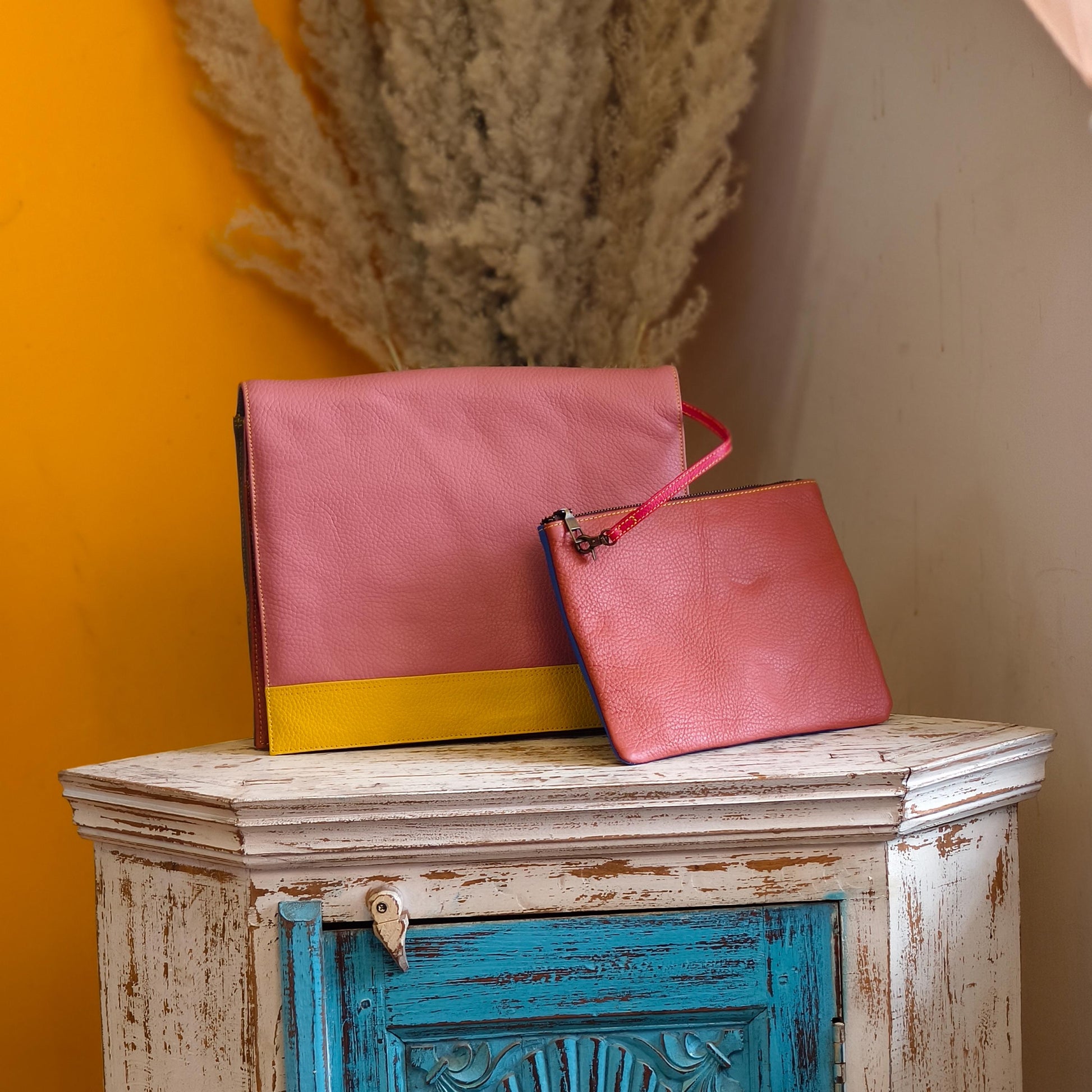 Recycled Leather Messenger Bag - JayKayBoutiqueOnline