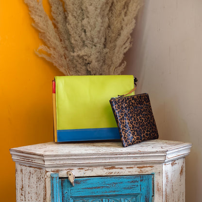 Recycled Leather Messenger Bag - JayKayBoutiqueOnline