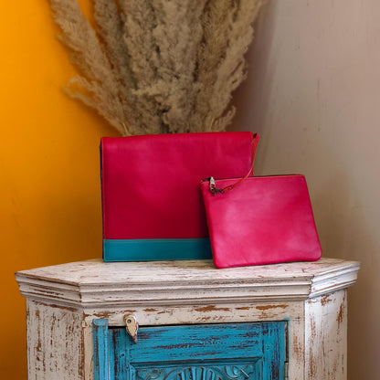 Recycled Leather Messenger Bag - JayKayBoutiqueOnline