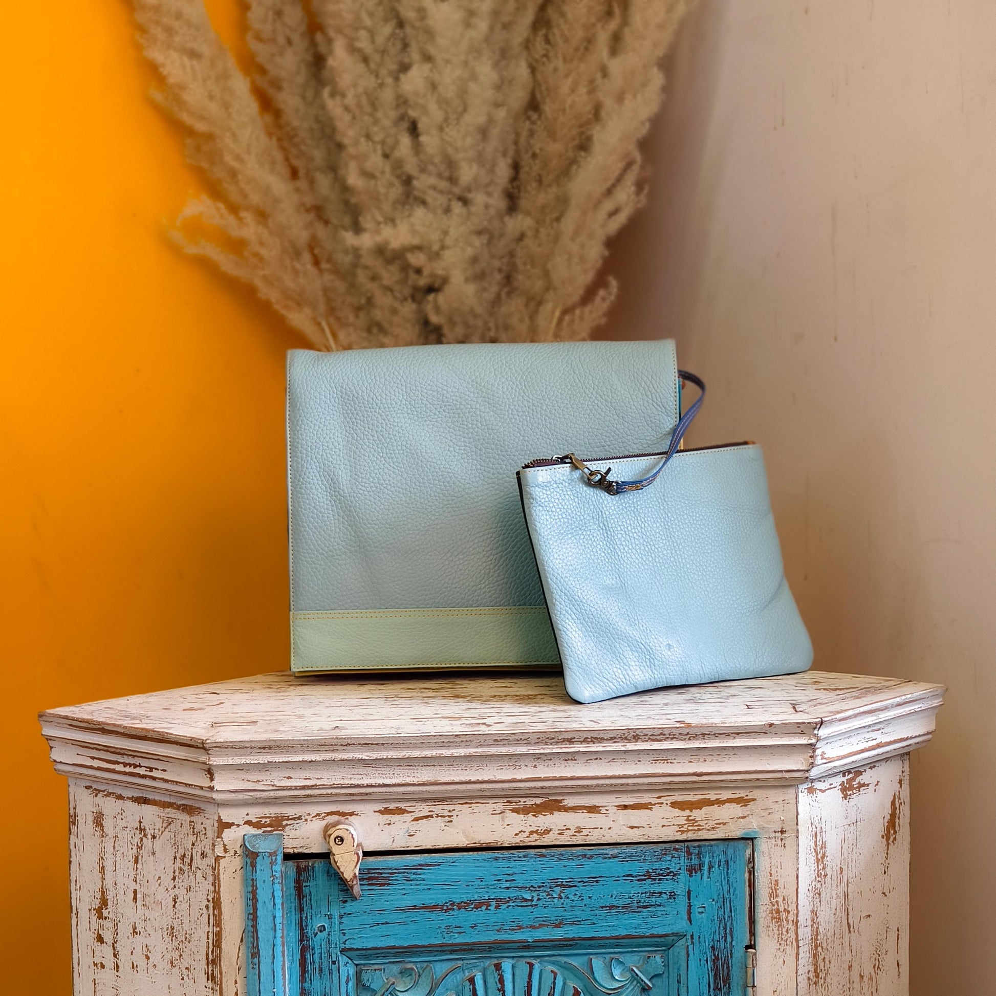 Recycled Leather Messenger Bag - JayKayBoutiqueOnline