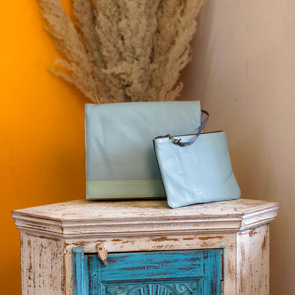 Recycled Leather Messenger Bag - JayKayBoutiqueOnline
