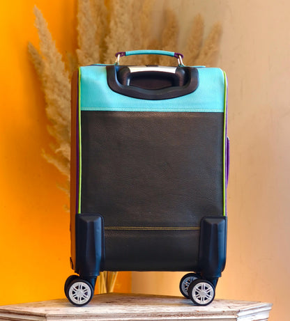 Recycled Leather Cabin Suitcase - JayKayBoutiqueOnline