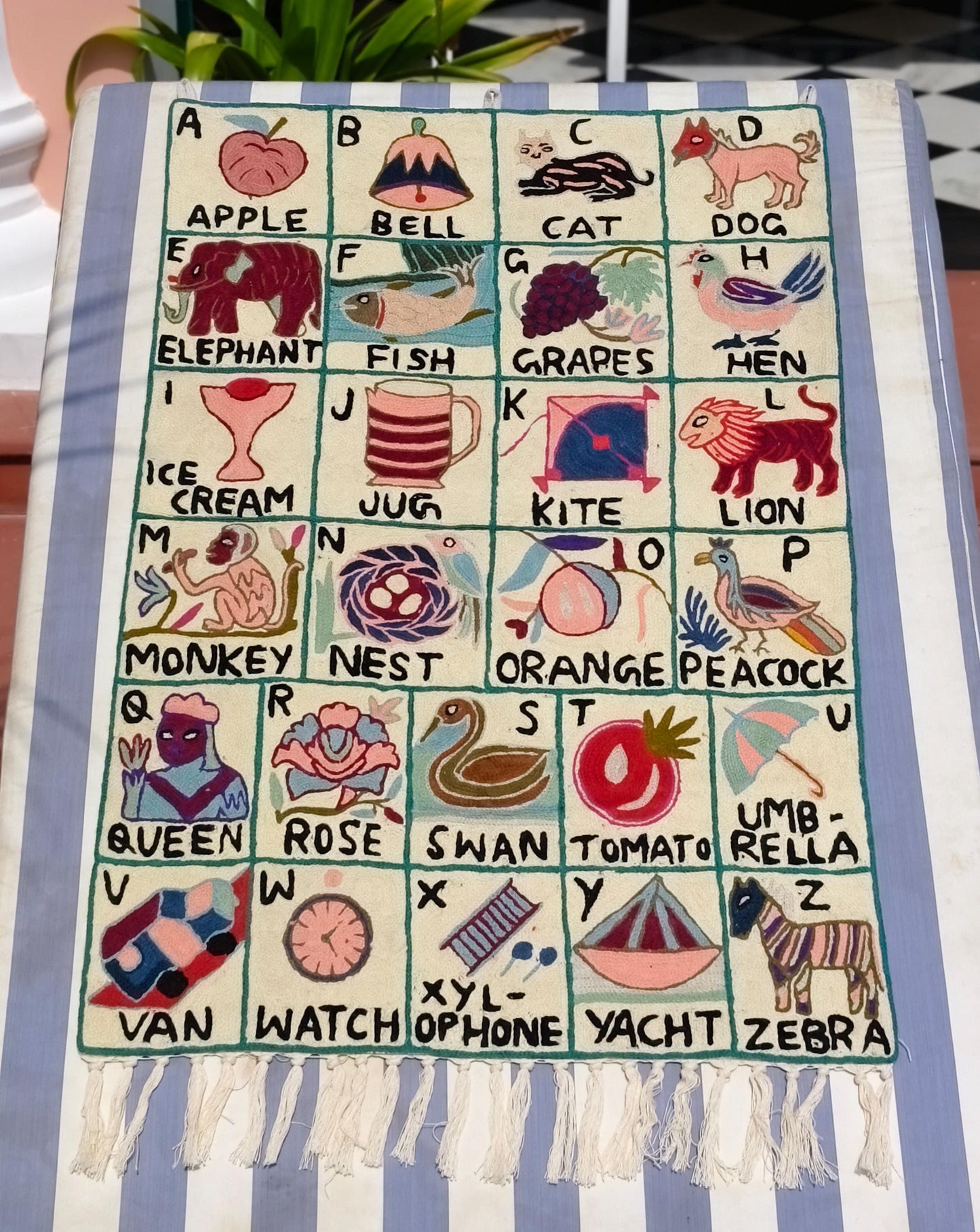 Handmade Alphabet Tapestry for Babies and kids - JayKayBoutiqueOnline