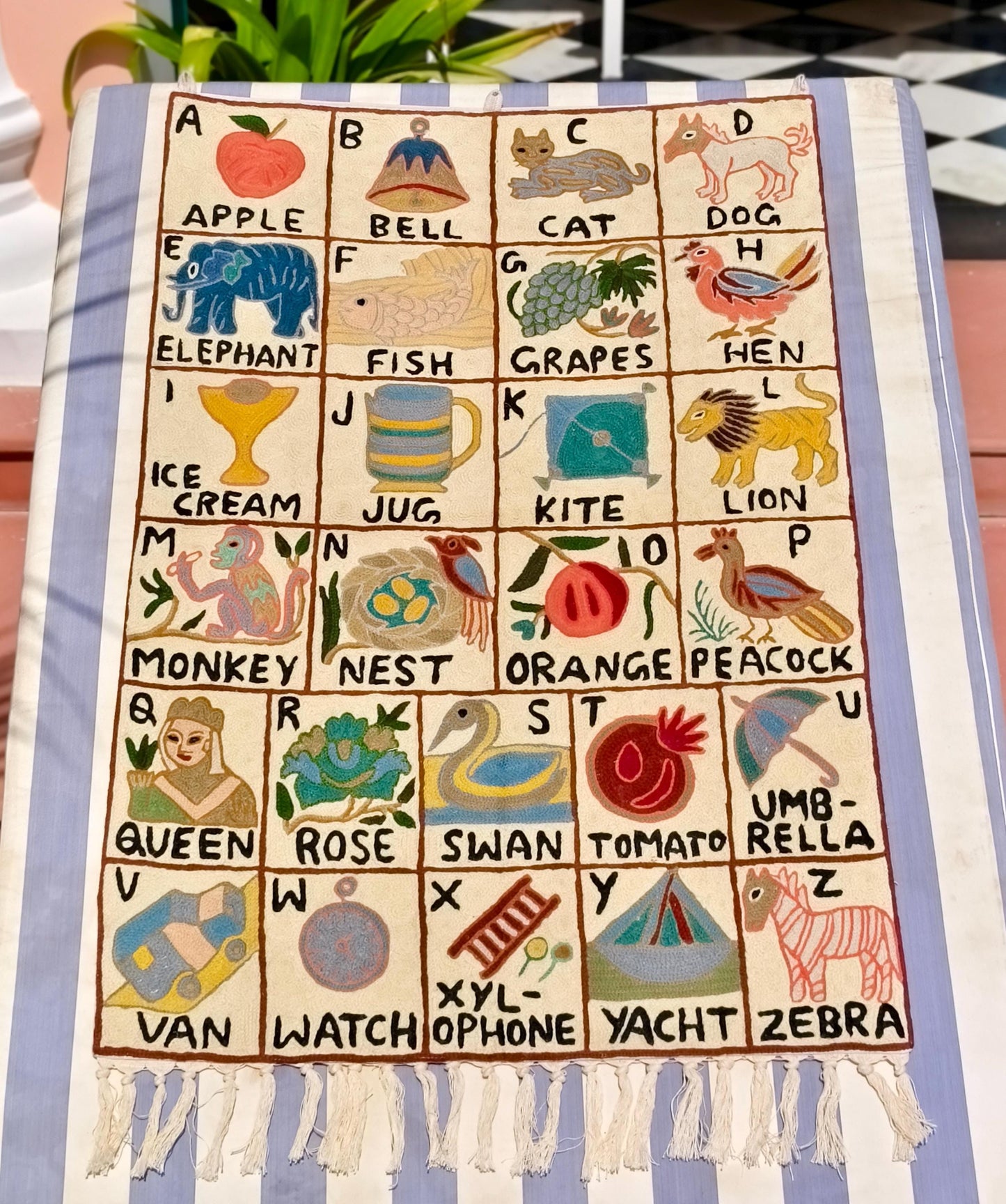 Handmade Alphabet Tapestry for Babies and kids - JayKayBoutiqueOnline