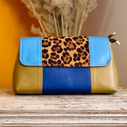Block Coloured Leather Crossbody Bag - JayKayBoutiqueOnline