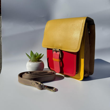 Recycled Leather Crossbody Max Phone Satchel Bag - JayKayBoutiqueOnline