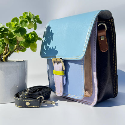 Recycled Leather Crossbody Max Phone Satchel Bag - JayKayBoutiqueOnline