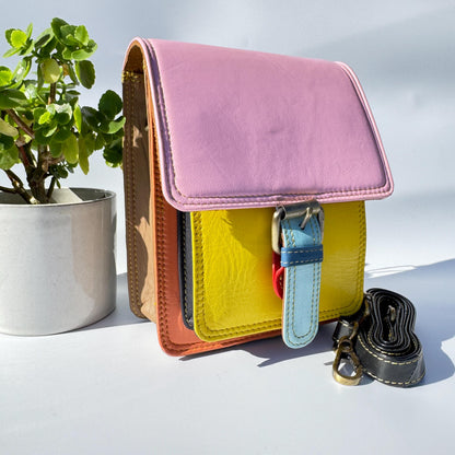 Recycled Leather Crossbody Max Phone Satchel Bag - JayKayBoutiqueOnline