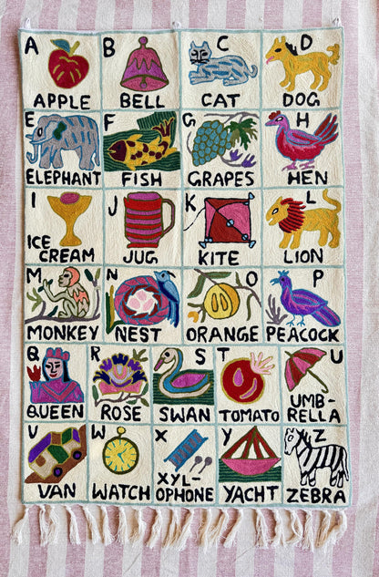 Handmade Alphabet Tapestry for Babies and kids - JayKayBoutiqueOnline