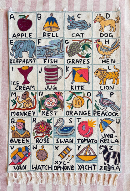 Handmade Alphabet Tapestry for Babies and kids - JayKayBoutiqueOnline