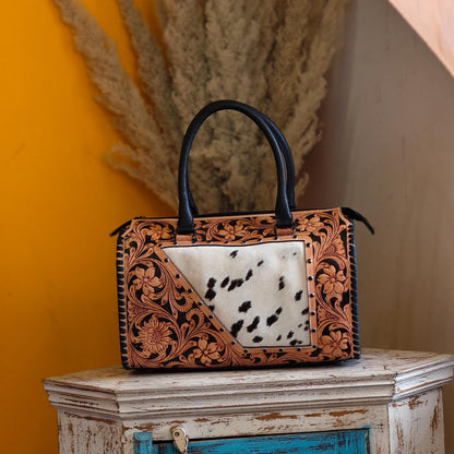 Hand Tooled Leather Speedy Bags - JayKayBoutiqueOnline