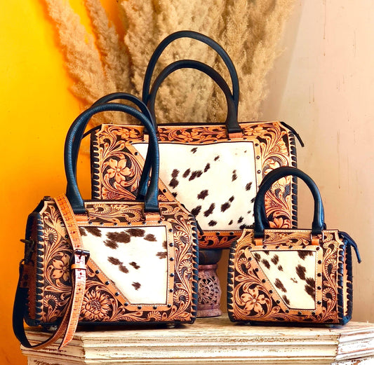 Hand Tooled Leather Speedy Bags - JayKayBoutiqueOnline