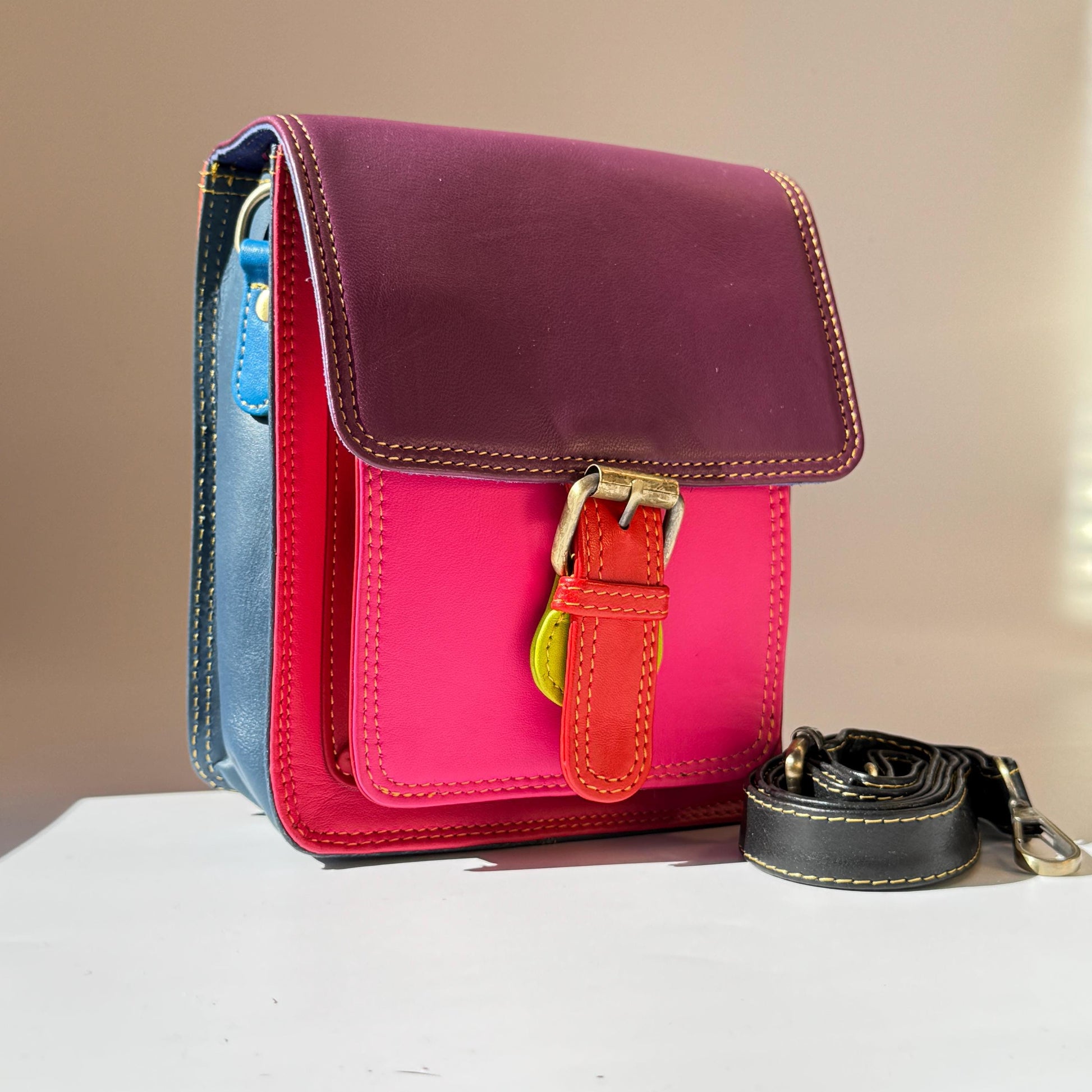 Recycled Leather Crossbody Max Phone Satchel Bag - JayKayBoutiqueOnline