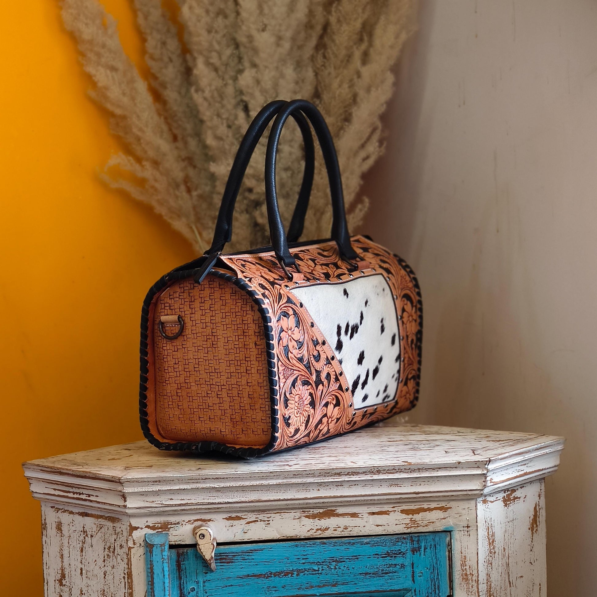 Hand Tooled Leather Speedy Bags - JayKayBoutiqueOnline