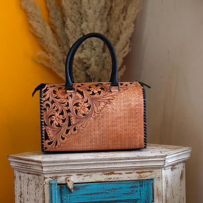 Hand Tooled Leather Speedy Bags - JayKayBoutiqueOnline