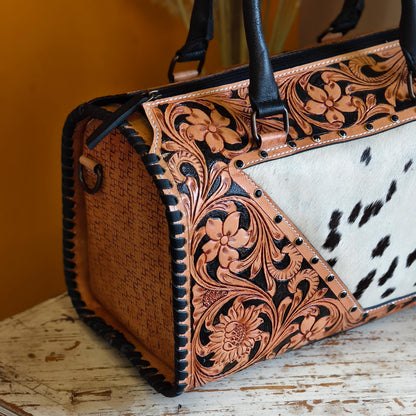 Hand Tooled Leather Speedy Bags - JayKayBoutiqueOnline