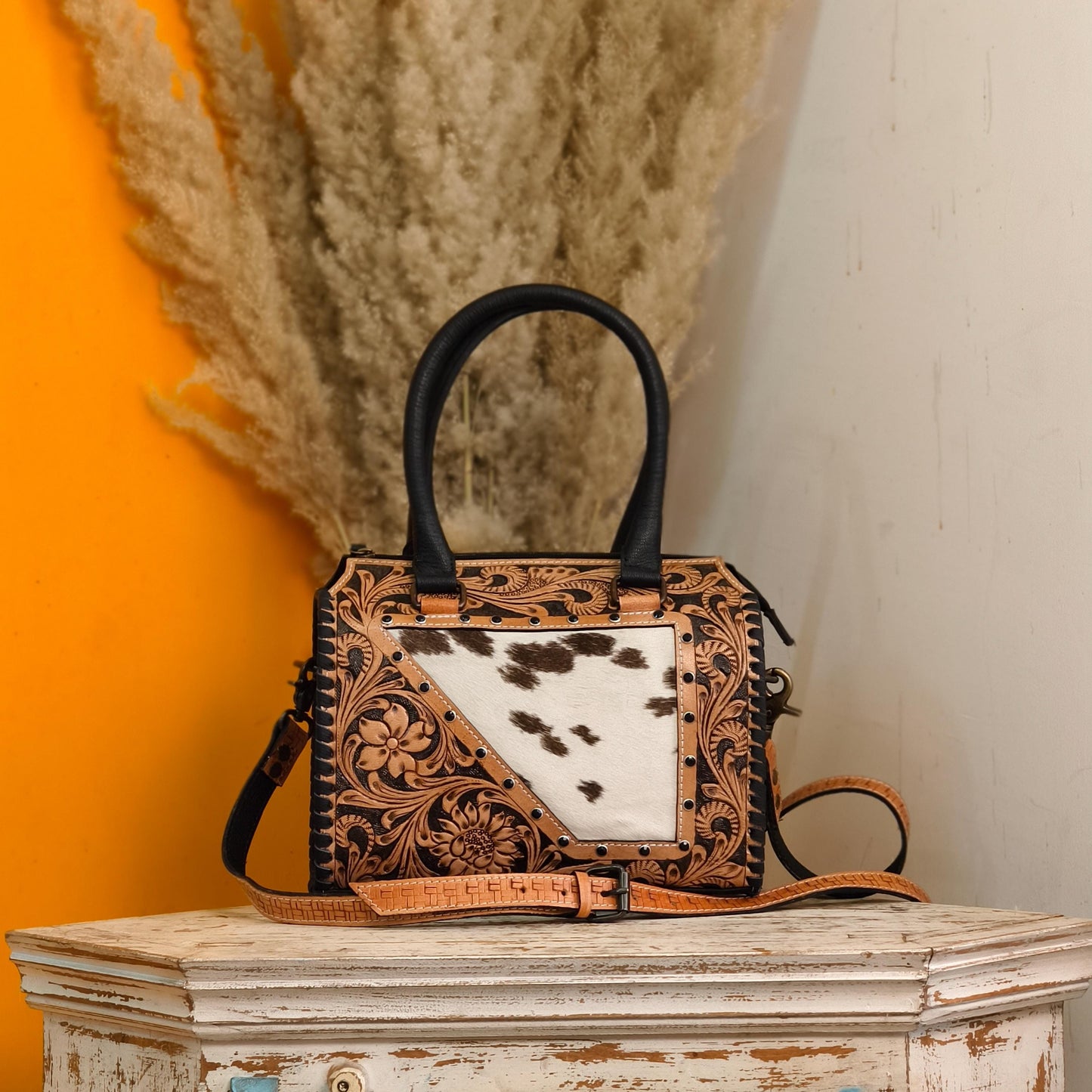 Hand Tooled Leather Speedy Bags - JayKayBoutiqueOnline