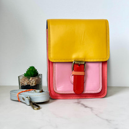 Recycled Leather Crossbody Max Phone Satchel Bag - JayKayBoutiqueOnline