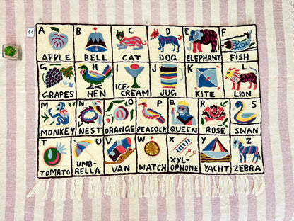Handmade Alphabet Tapestry for Babies and Kids in Landscape Wall Hanging - JayKayBoutiqueOnline