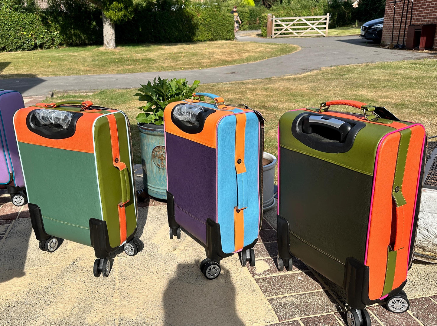 Recycled Leather Cabin Suitcase - JayKayBoutiqueOnline