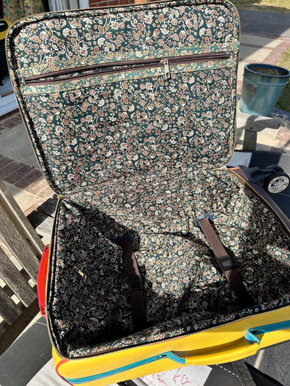 Recycled Leather Cabin Suitcase - JayKayBoutiqueOnline