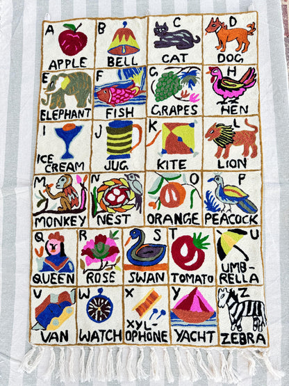 Handmade Alphabet Tapestry for Babies and kids - JayKayBoutiqueOnline