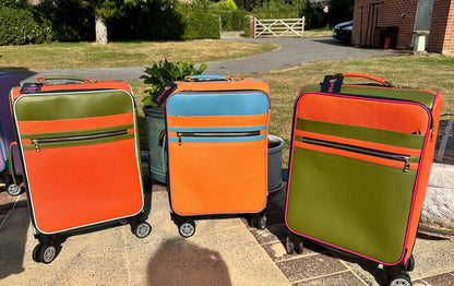Recycled Leather Cabin Suitcase - JayKayBoutiqueOnline