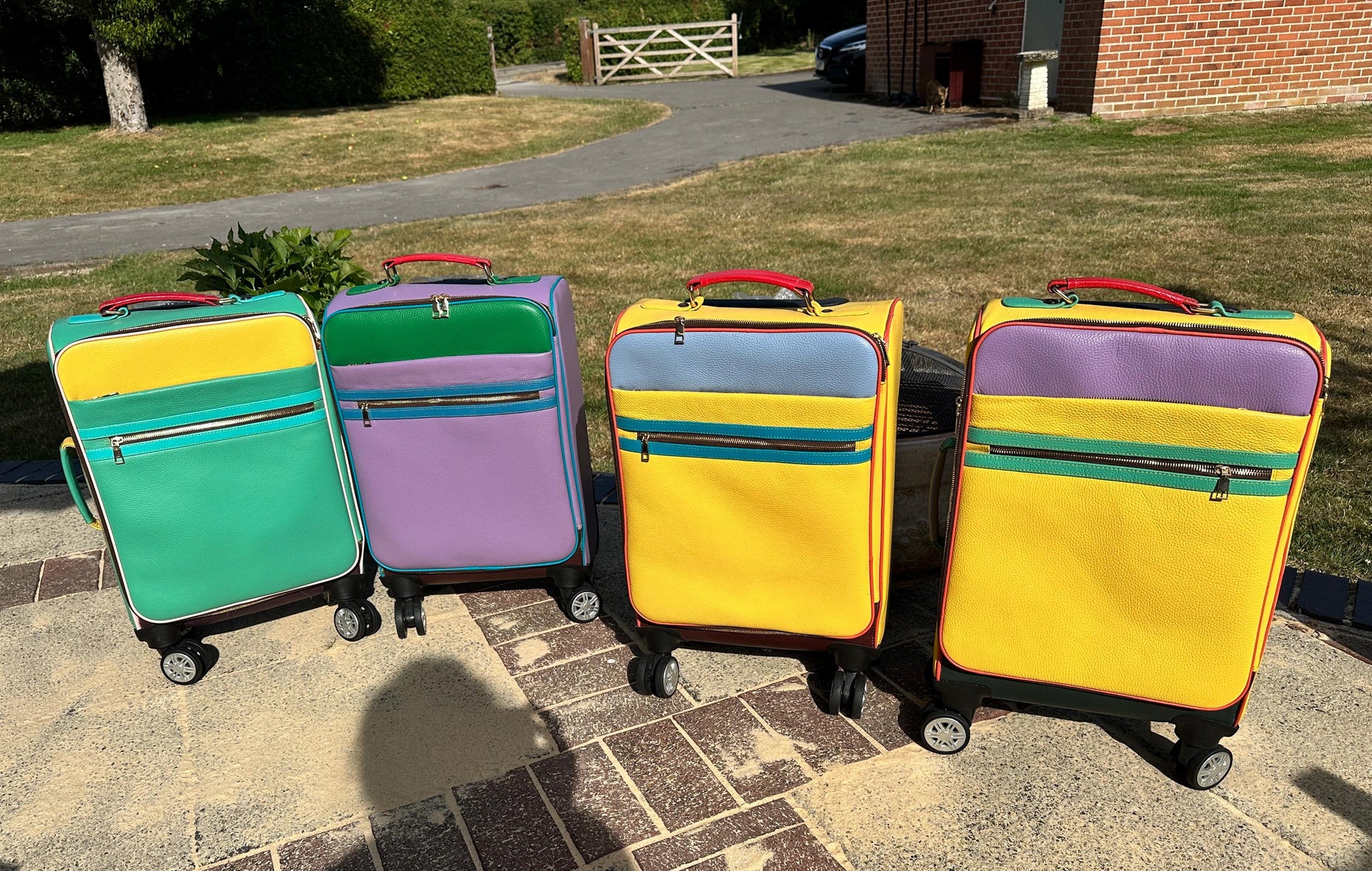 Recycled Leather Cabin Suitcase - JayKayBoutiqueOnline