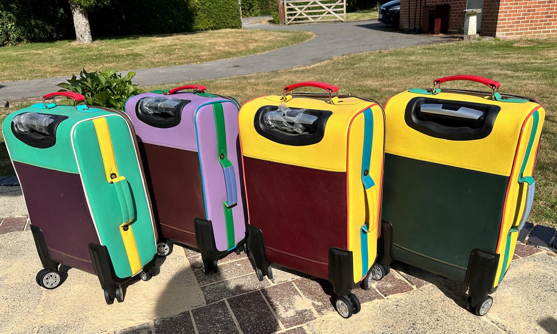 Recycled Leather Cabin Suitcase - JayKayBoutiqueOnline