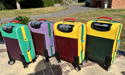 Recycled Leather Cabin Suitcase - JayKayBoutiqueOnline