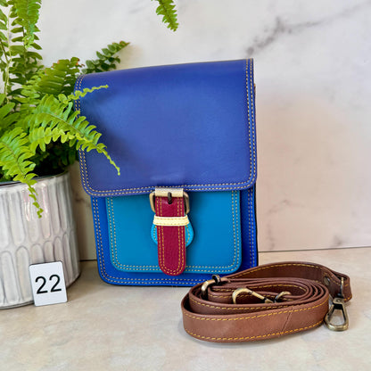 Recycled Leather Crossbody Satchel - JayKayBoutiqueOnline