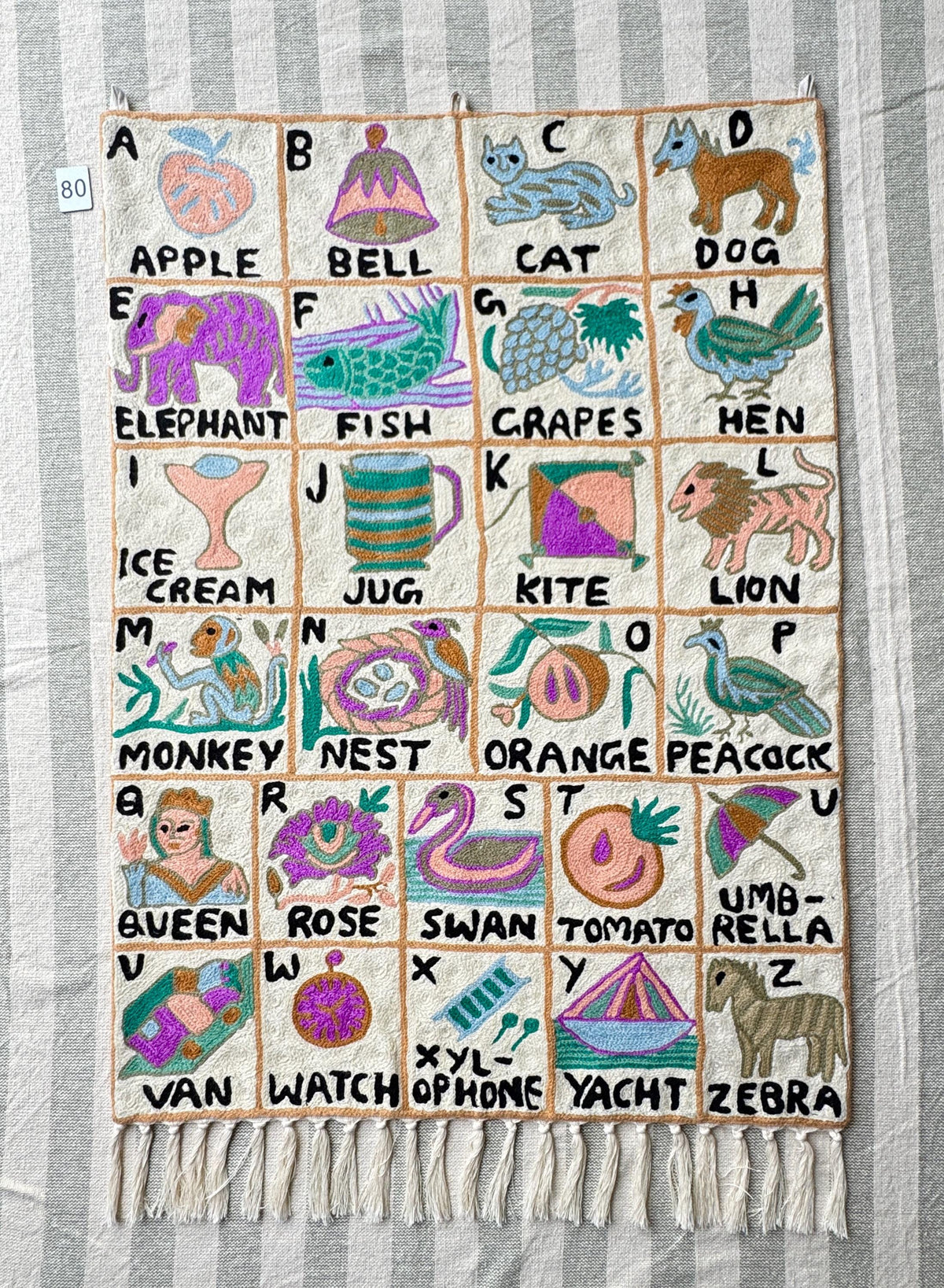 Handmade Alphabet Tapestry Portrait - JayKayBoutiqueOnline