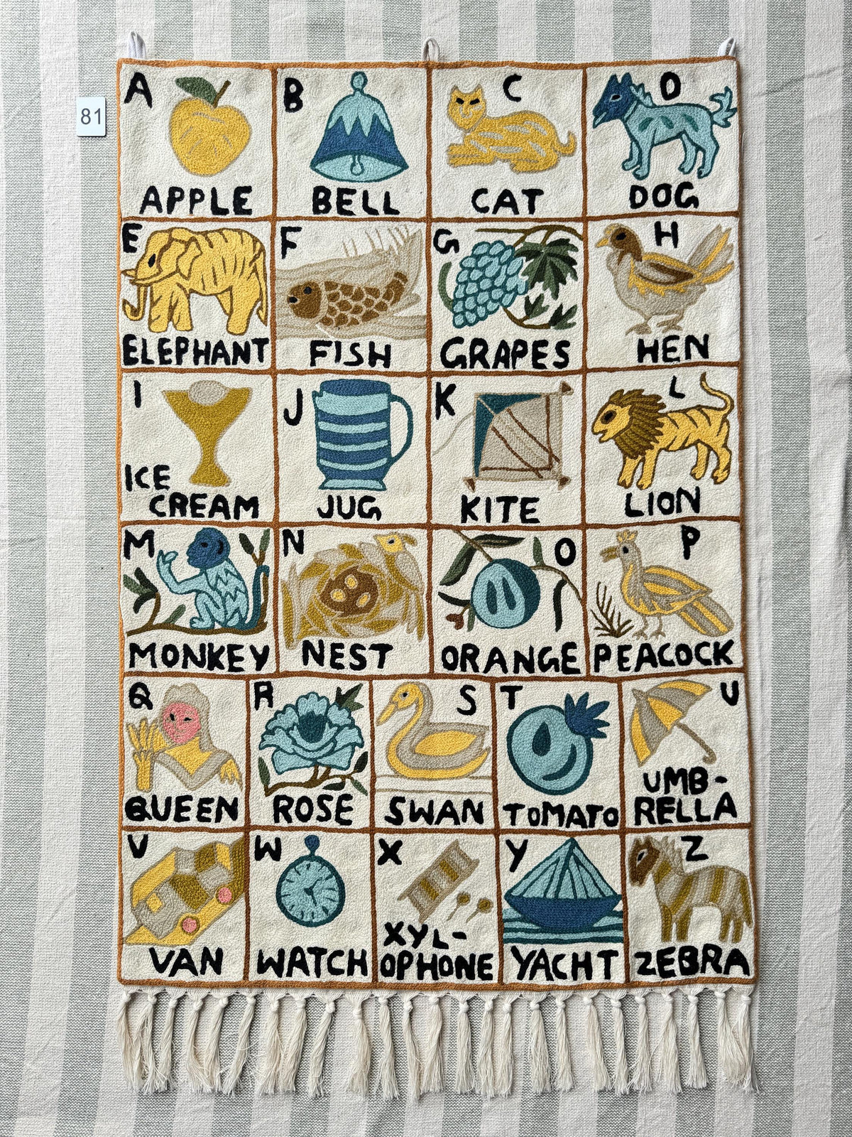Handmade Alphabet Tapestry Portrait - JayKayBoutiqueOnline