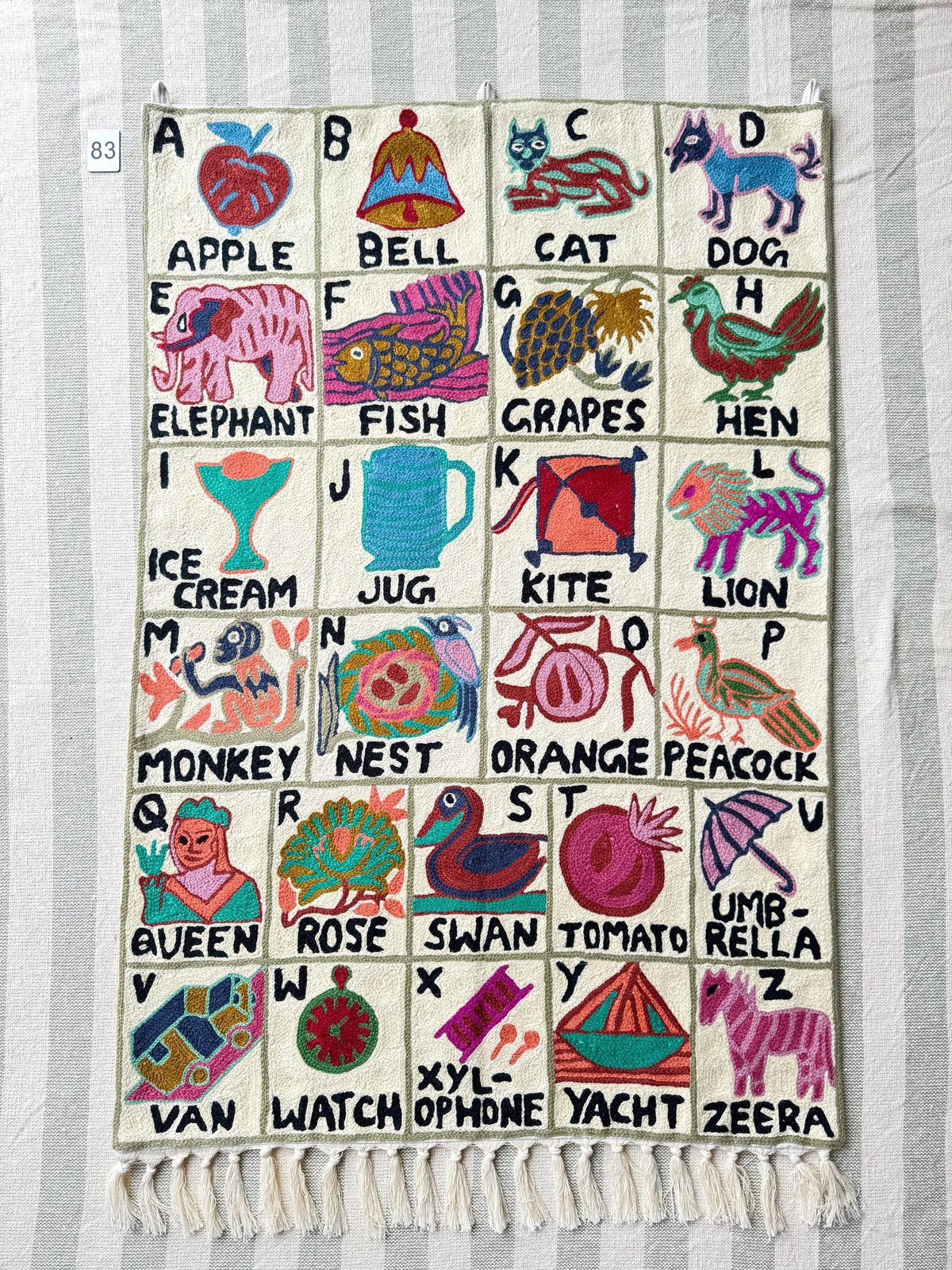 Handmade Alphabet Tapestry Portrait - JayKayBoutiqueOnline
