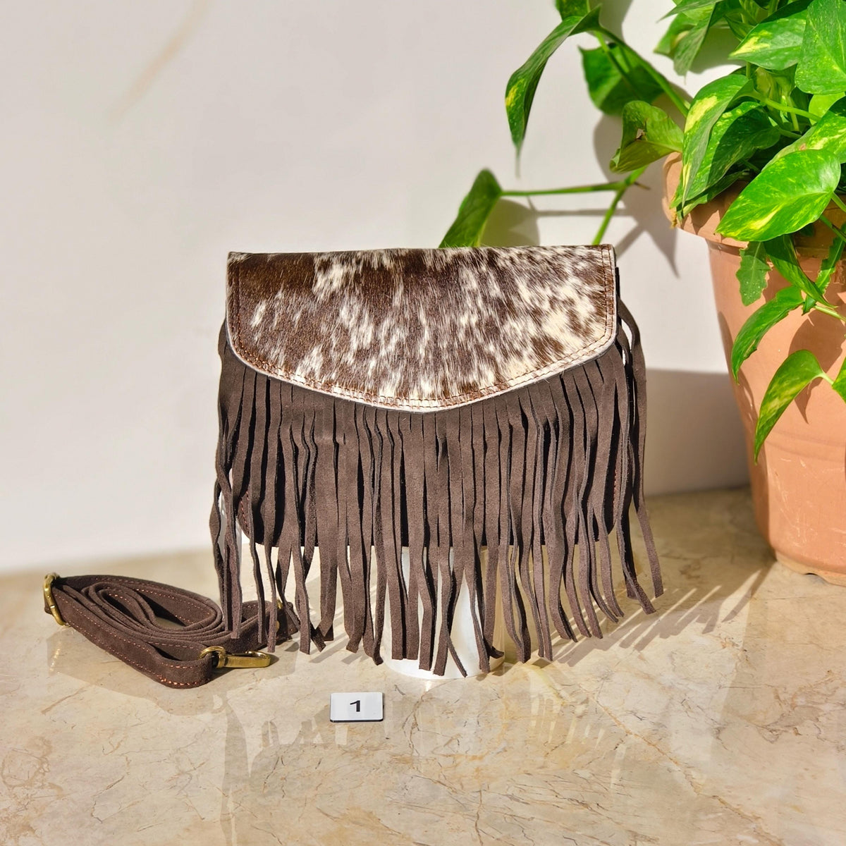 Fringed Cowhide Suede Crossbody Bag - JayKayBoutiqueOnline