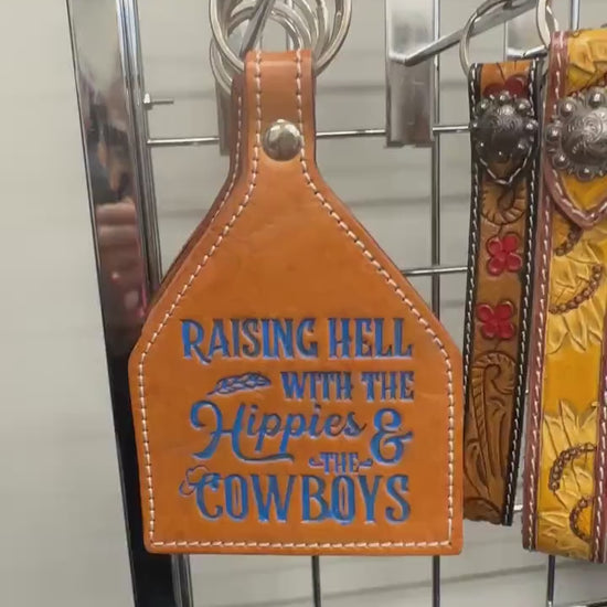 Leather Horse Keyring