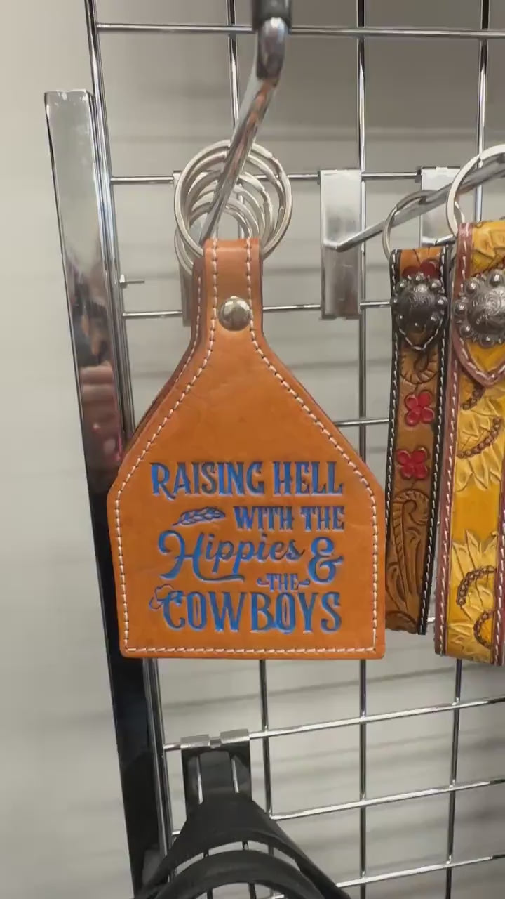 Leather Horse Keyring