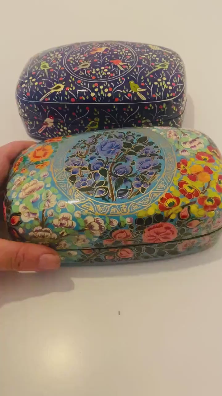 Hand Painted Kashmiri Trinket Box