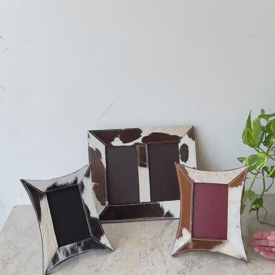 Cowhide Photo Frame
